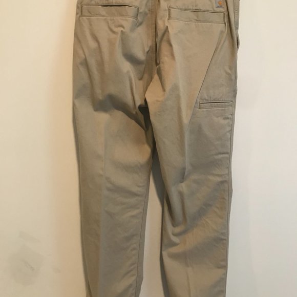 Carhartt Relaxed Fit Twill 5-Pocket Work Pant Field Khaki 32" X 30" - Picture 2 of 3